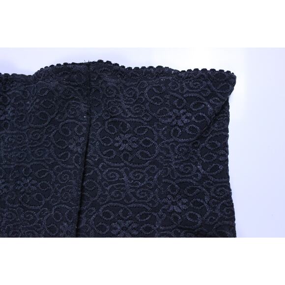 Vintage Oscar de la Renta corset bustier black embroidered sz M - Picture 4 of 6